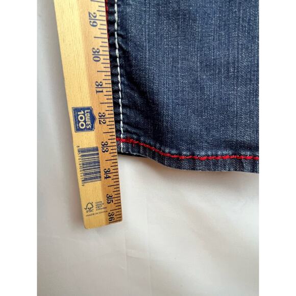 Ranch Royalty Women's 13 Blue Embroidered Rhinestone Embellished Denim Jeans - Picture 8 of 12